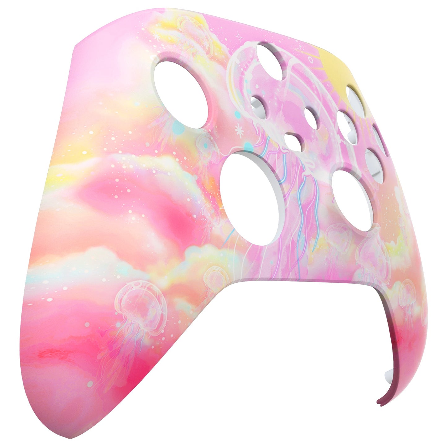 eXtremeRate Replacement Faceplate Front Housing Shell for Xbox Series X & S Controller - Pinky Jellyfish Heaven eXtremeRate