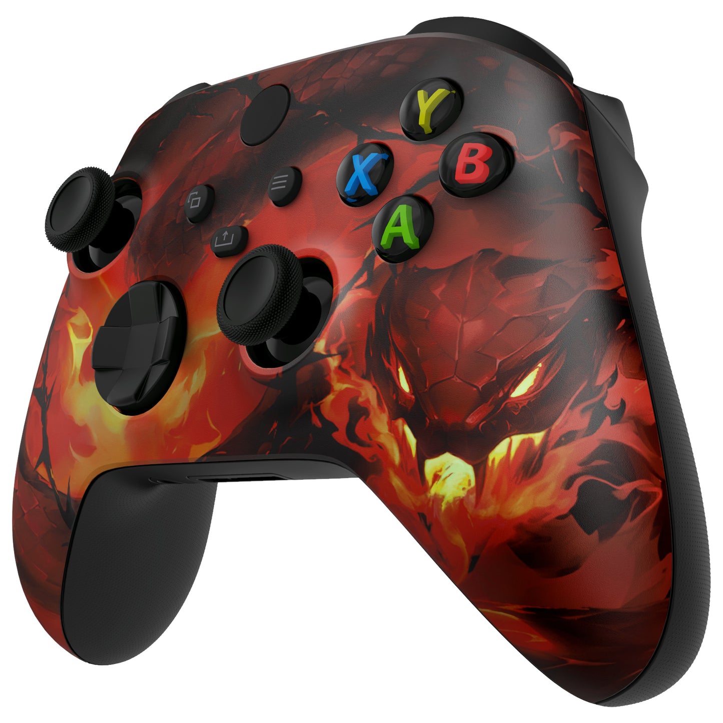 eXtremeRate Xbox Series X&Sコントローラー用交換フロントハウジングシェル【煉獄ファイアサーペント】