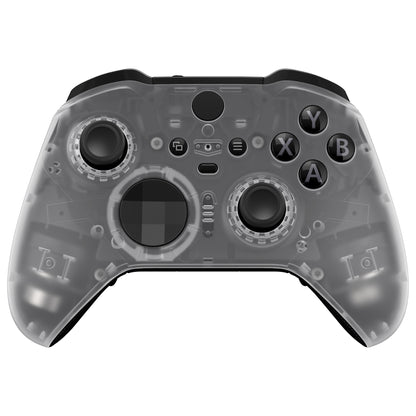 eXtremeRate Xbox One Elite Series 2&Elite 2 Coreコントローラー（モデル1797）用交換フロントハウジングシェルケース＆アクセントリング【暗闇で光る-グリーン】
