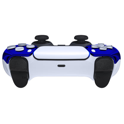 eXtremeRate PS5コントローラーBDM-010/020/030/040/050対応交換対応用フロントハウジングシェル【クロームブルーグロッシー】