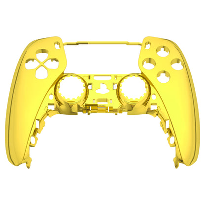 eXtremeRate PS5コントローラーBDM-010/020/030/040/050対応交換対応用フロントハウジングシェル【クロームゴールド】