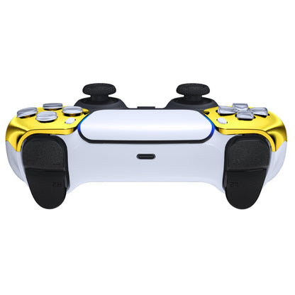 eXtremeRate PS5コントローラーBDM-010/020/030/040/050対応交換対応用フロントハウジングシェル【クロームゴールド】