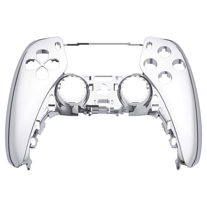 eXtremeRate PS5コントローラーBDM-010/020/030/040/050対応交換対応用フロントハウジングシェル【クロームシルバー】