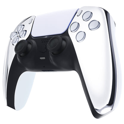 eXtremeRate PS5コントローラーBDM-010/020/030/040/050対応交換対応用フロントハウジングシェル【クロームシルバー】