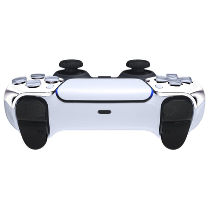 eXtremeRate PS5コントローラーBDM-010/020/030/040/050対応交換対応用フロントハウジングシェル【クロームシルバー】