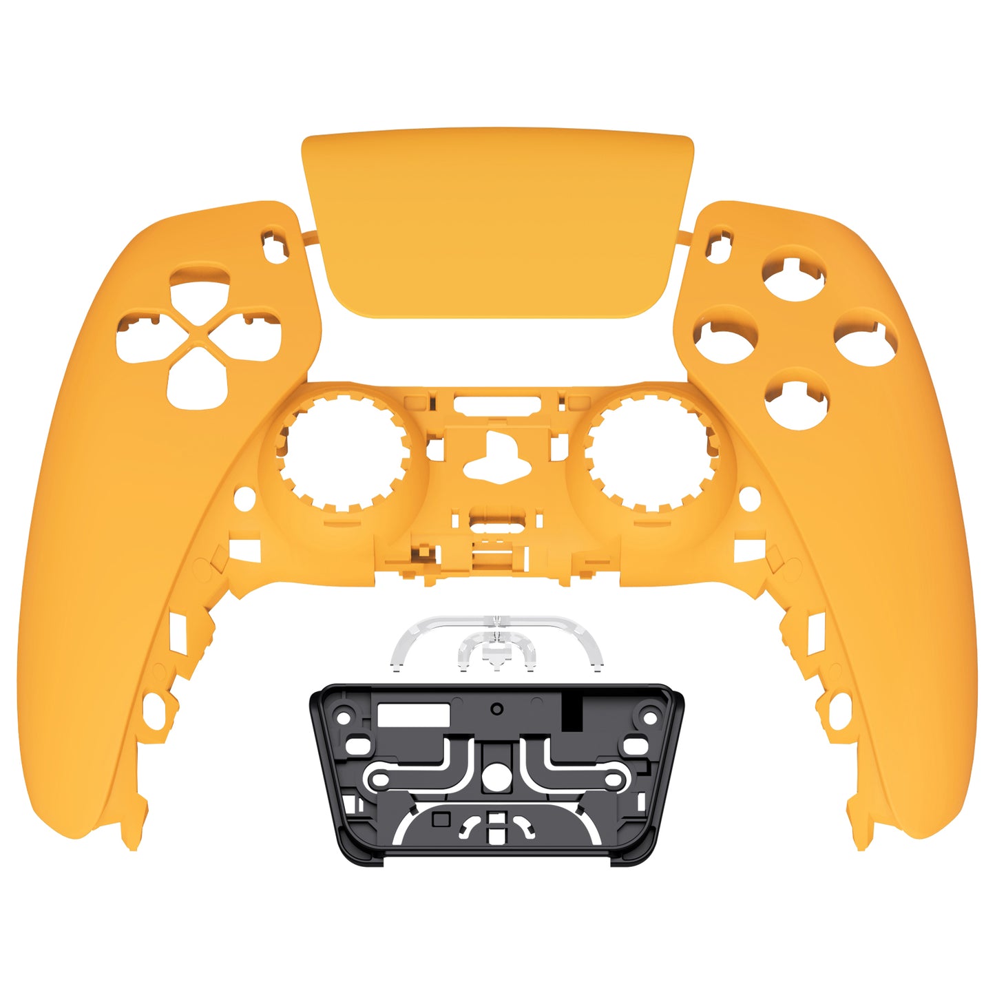 eXtremeRate PS5コントローラーBDM-010/020/030/040/050/060対応交換対応用フロントハウジングシェル＆タッチパッド【イエロー】