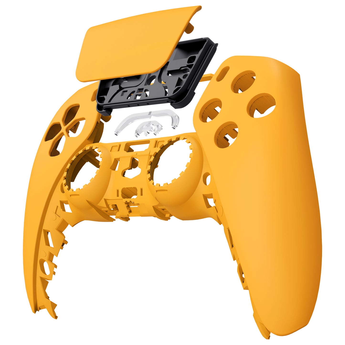 eXtremeRate PS5コントローラーBDM-010/020/030/040/050/060対応交換対応用フロントハウジングシェル＆タッチパッド【イエロー】