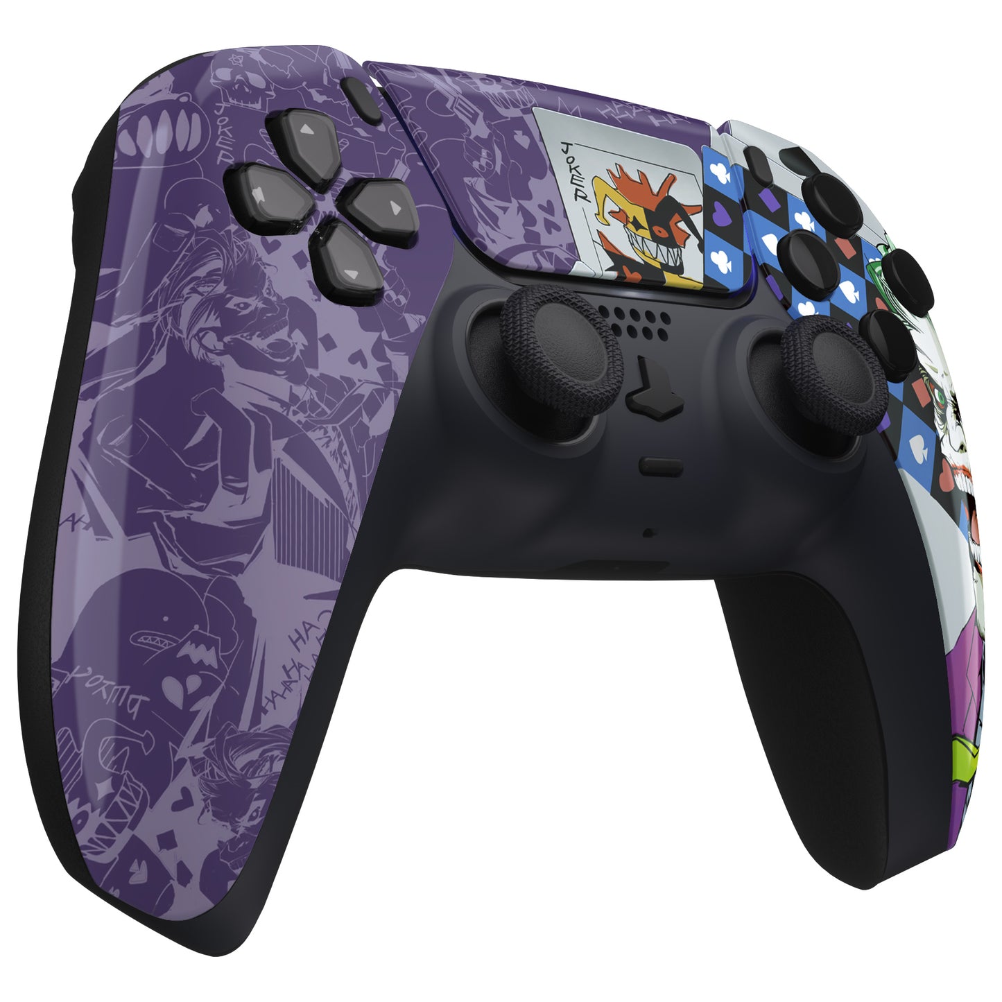 eXtremeRate PS5コントローラーBDM-010/020/030/040/050/060対応交換対応用フロントハウジングシェル＆タッチパッド【ピエロトランプ】