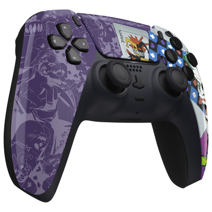eXtremeRate PS5コントローラーBDM-010/020/030/040/050/060対応交換対応用フロントハウジングシェル＆タッチパッド【ピエロトランプ】