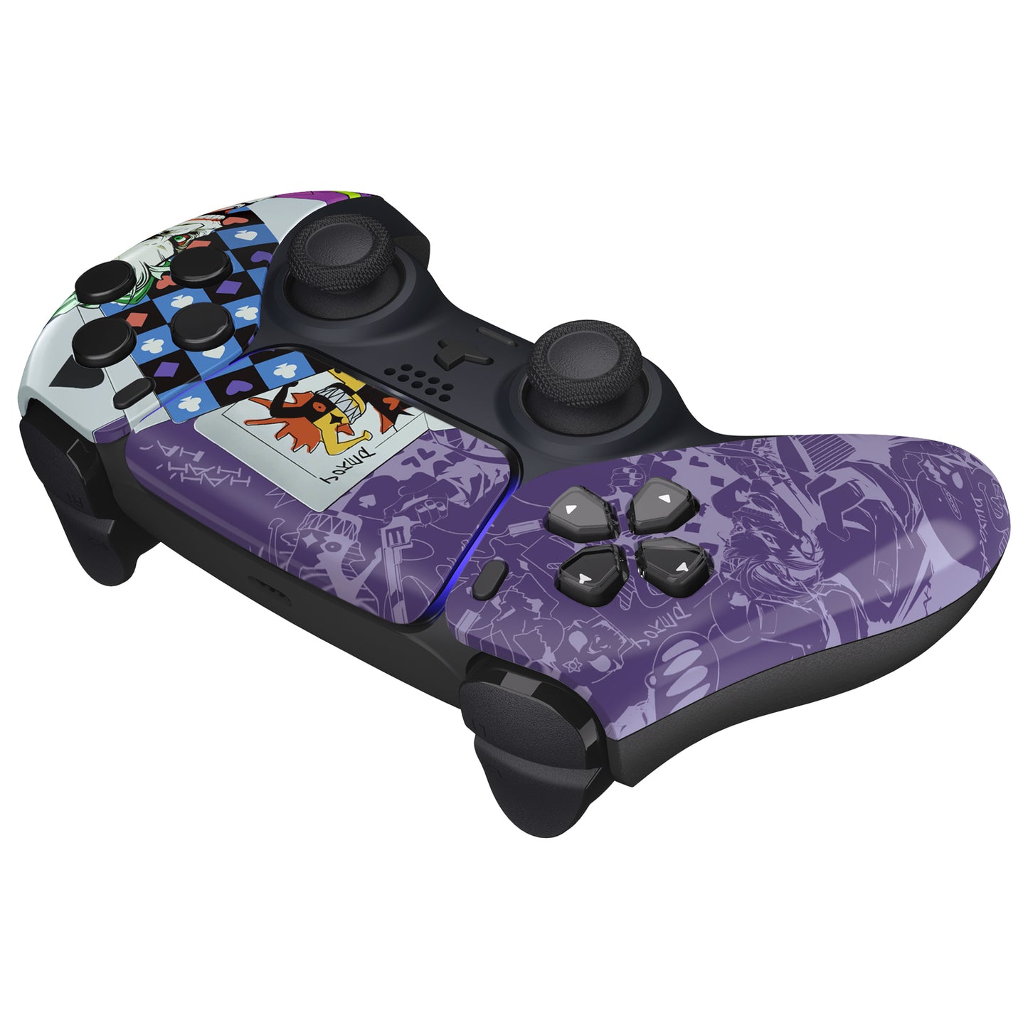 eXtremeRate PS5コントローラーBDM-010/020/030/040/050/060対応交換対応用フロントハウジングシェル＆タッチパッド【ピエロトランプ】