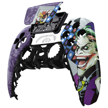 eXtremeRate PS5コントローラーBDM-010/020/030/040/050/060対応交換対応用フロントハウジングシェル＆タッチパッド【ピエロトランプ】