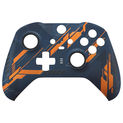 eXtremeRate Xbox One Elite Series 2&Elite 2 Coreコントローラー（モデル1797）用交換フロントハウジングシェルケース＆アクセントリング【暗闇で光る-メカイエロー】