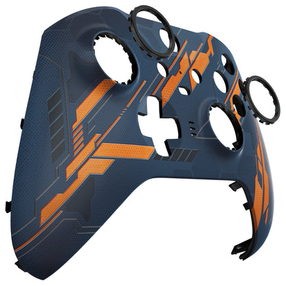 eXtremeRate Xbox One Elite Series 2&Elite 2 Coreコントローラー（モデル1797）用交換フロントハウジングシェルケース＆アクセントリング【暗闇で光る-メカイエロー】