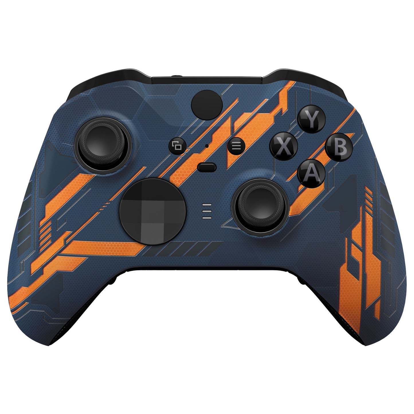 eXtremeRate Xbox One Elite Series 2&Elite 2 Coreコントローラー（モデル1797）用交換フロントハウジングシェルケース＆アクセントリング【暗闇で光る-メカイエロー】