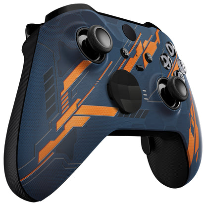 eXtremeRate Xbox One Elite Series 2&Elite 2 Coreコントローラー（モデル1797）用交換フロントハウジングシェルケース＆アクセントリング【暗闇で光る-メカイエロー】