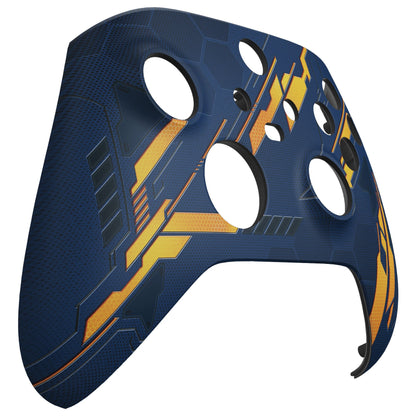 eXtremeRate Replacement Front Housing Shell for Xbox Series X & S Controller - Glow in Dark Orange Mecha eXtremeRate