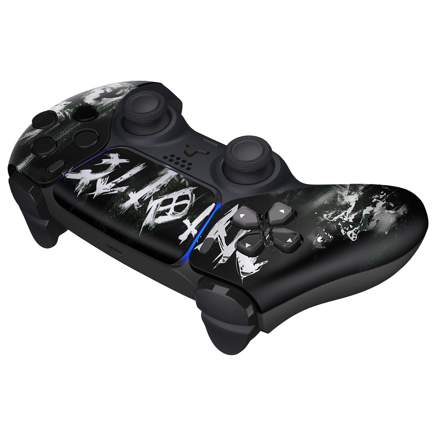 eXtremeRate Replacement Front Housing Shell with Touchpad Compatible with PS5 Controller BDM-010/020/030/040 - Darkness Falls eXtremeRate