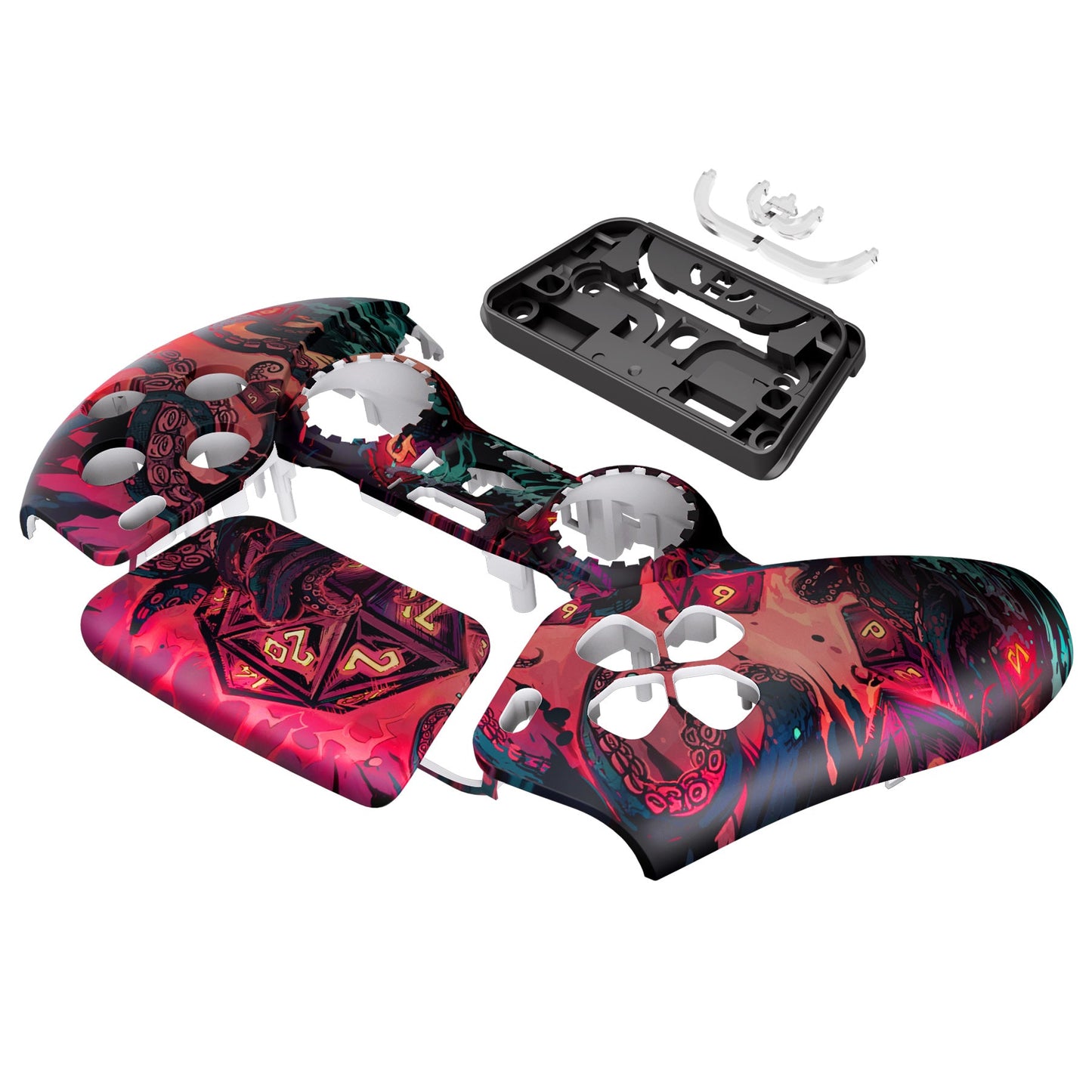 eXtremeRate Replacement Front Housing Shell with Touchpad Compatible with PS5 Controller BDM-010/020/030/040 - Treasure of Abyss eXtremeRate