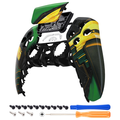 eXtremeRate PS5コントローラーBDM-010/020/030/040/050対応交換対応用フロントハウジングシェル＆タッチパッド【ラグナロクの鎧】