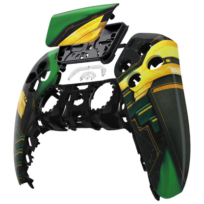 eXtremeRate PS5コントローラーBDM-010/020/030/040/050対応交換対応用フロントハウジングシェル＆タッチパッド【ラグナロクの鎧】