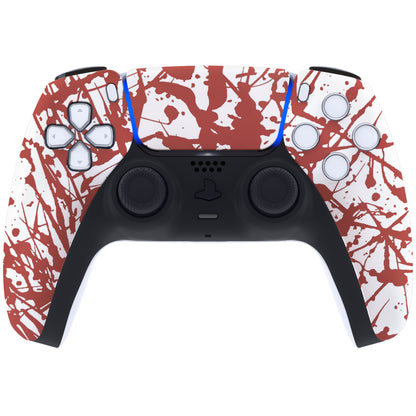 eXtremeRate PS5コントローラーBDM-010/020/030/040/050対応交換対応用フロントハウジングシェル＆タッチパッド【血痕】