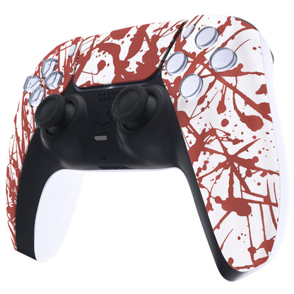 eXtremeRate PS5コントローラーBDM-010/020/030/040/050対応交換対応用フロントハウジングシェル＆タッチパッド【血痕】