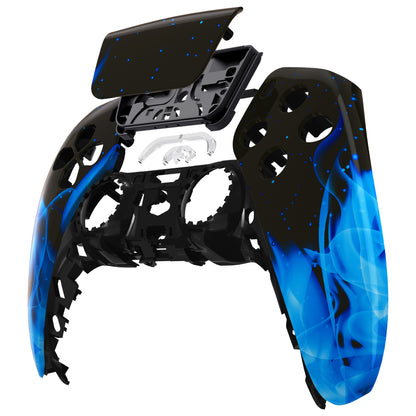 eXtremeRate PS5コントローラーBDM-010/020/030/040/050対応交換対応用フロントハウジングシェル＆タッチパッド【ブルーフレームスカル】