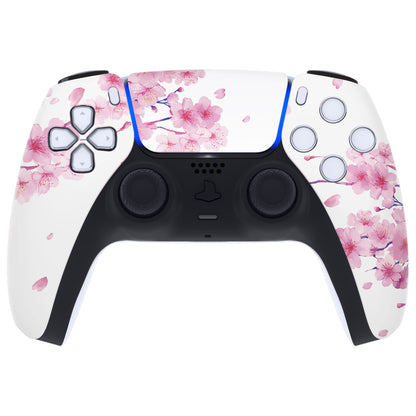 eXtremeRate PS5コントローラーBDM-010/020/030/040/050対応交換対応用フロントハウジングシェル＆タッチパッド【桜のささやき】