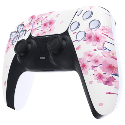 eXtremeRate PS5コントローラーBDM-010/020/030/040/050対応交換対応用フロントハウジングシェル＆タッチパッド【桜のささやき】