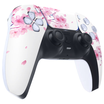 eXtremeRate PS5コントローラーBDM-010/020/030/040/050対応交換対応用フロントハウジングシェル＆タッチパッド【桜のささやき】