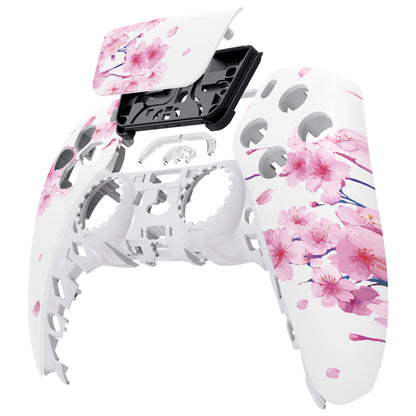 eXtremeRate PS5コントローラーBDM-010/020/030/040/050対応交換対応用フロントハウジングシェル＆タッチパッド【桜のささやき】