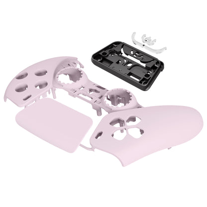 eXtremeRate PS5コントローラーBDM-010/020/030/040/050対応交換対応用フロントハウジングシェル＆タッチパッド【サクラピンク】