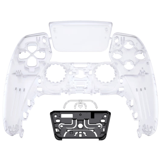 eXtremeRate PS5コントローラーBDM-010/020/030/040/050対応交換対応用フロントハウジングシェル＆タッチパッド【クリア】