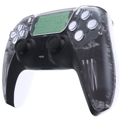 eXtremeRate PS5コントローラーBDM-010/020/030/040/050対応交換対応用フロントハウジングシェル＆タッチパッド【クリア】