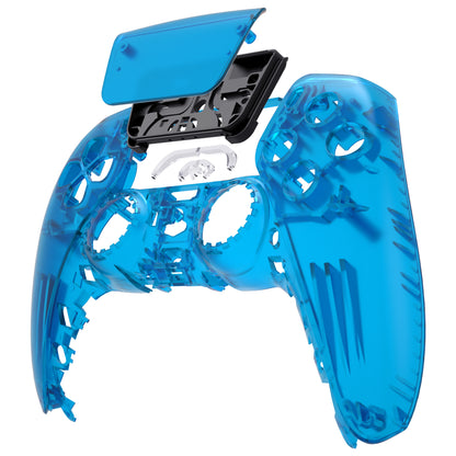 eXtremeRate PS5コントローラーBDM-010/020/030/040/050対応交換対応用フロントハウジングシェル＆タッチパッド【クリアブルー】