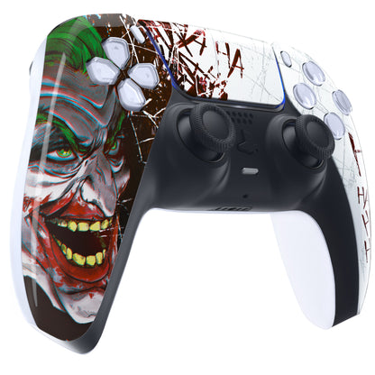 eXtremeRate PS5コントローラーBDM-010/020/030/040/050対応交換対応用フロントハウジングシェル＆タッチパッド【ピエロHAHAHA】