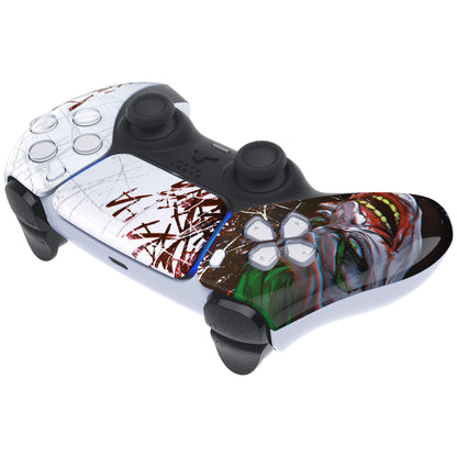 eXtremeRate PS5コントローラーBDM-010/020/030/040/050対応交換対応用フロントハウジングシェル＆タッチパッド【ピエロHAHAHA】
