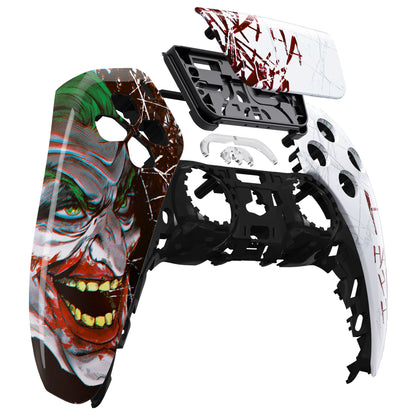 eXtremeRate PS5コントローラーBDM-010/020/030/040/050対応交換対応用フロントハウジングシェル＆タッチパッド【ピエロHAHAHA】