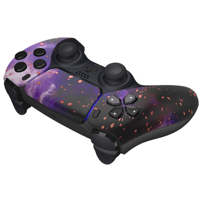 eXtremeRate PS5コントローラーBDM-010/020/030/040/050対応交換対応用フロントハウジングシェル＆タッチパッド【蓄光仕様 ダークマター風】