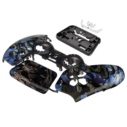 eXtremeRate PS5コントローラーBDM-010/020/030/040/050対応交換対応用フロントハウジングシェル＆タッチパッド【暗闇で光る-大地の主の目覚め】