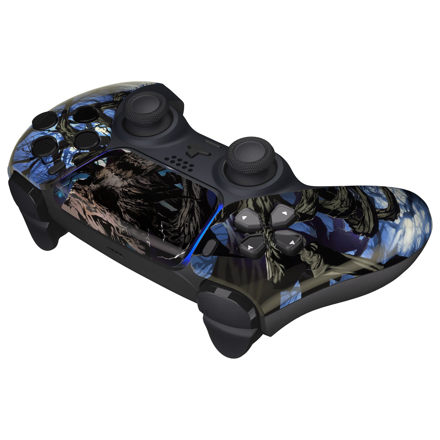 eXtremeRate PS5コントローラーBDM-010/020/030/040/050対応交換対応用フロントハウジングシェル＆タッチパッド【暗闇で光る-大地の主の目覚め】