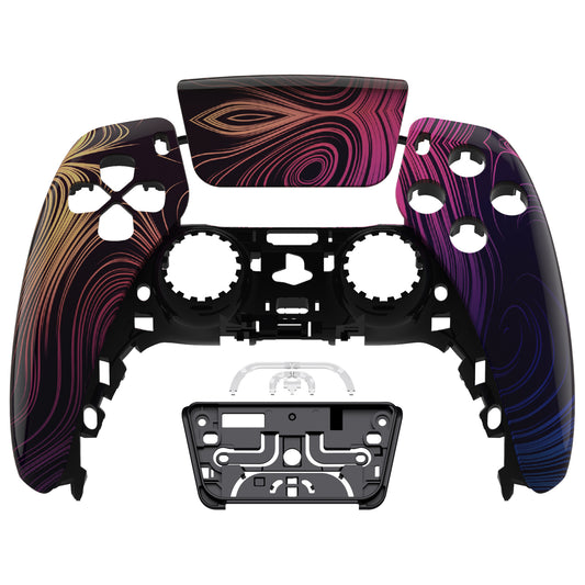 eXtremeRate PS5コントローラーBDM-010/020/030/040/050対応交換対応用フロントハウジングシェル＆タッチパッド【幻想空間】