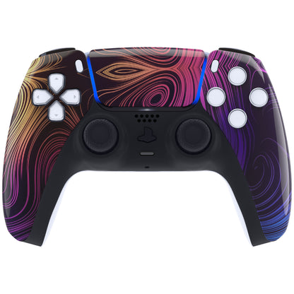 eXtremeRate PS5コントローラーBDM-010/020/030/040/050対応交換対応用フロントハウジングシェル＆タッチパッド【幻想空間】
