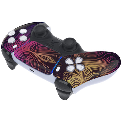 eXtremeRate PS5コントローラーBDM-010/020/030/040/050対応交換対応用フロントハウジングシェル＆タッチパッド【幻想空間】