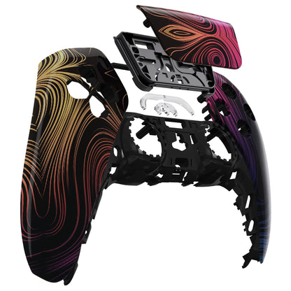 eXtremeRate PS5コントローラーBDM-010/020/030/040/050対応交換対応用フロントハウジングシェル＆タッチパッド【幻想空間】