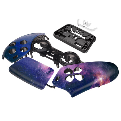 eXtremeRate PS5コントローラーBDM-010/020/030/040/050対応交換対応用フロントハウジングシェル＆タッチパッド【パープル銀河】