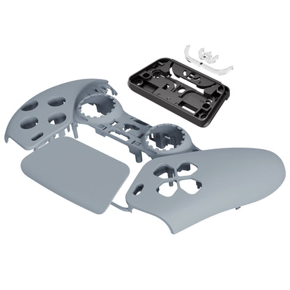 eXtremeRate PS5コントローラーBDM-010/020/030/040/050対応交換対応用フロントハウジングシェル＆タッチパッド【ニューホープグレイ】