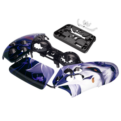 eXtremeRate PS5コントローラーBDM-010/020/030/040/050対応交換対応用フロントハウジングシェル＆タッチパッド【九尾の狐】