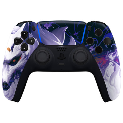 eXtremeRate PS5コントローラーBDM-010/020/030/040/050対応交換対応用フロントハウジングシェル＆タッチパッド【九尾の狐】