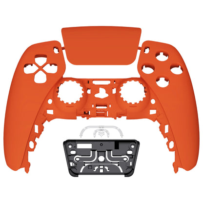 eXtremeRate PS5コントローラーBDM-010/020/030/040/050対応交換対応用フロントハウジングシェル＆タッチパッド【オレンジ】